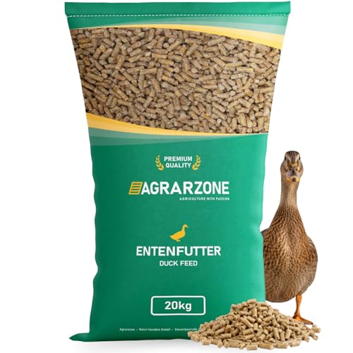 Agrarzone Granulés pour Canards 20 kg - Nourriture autrichienne pour Canards Coureurs - 100% sans OGM et dépoussiéré - Granulés pour Canards Sauvages, et oies