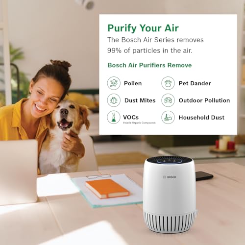 Purificateur d'air squames et odeurs Bosch blanc avec filtre HEPA pour petits espaces - 4
