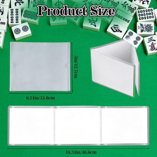 Juego 4 Fundas Transparentes Para Cartas Mahjong miniatura 6