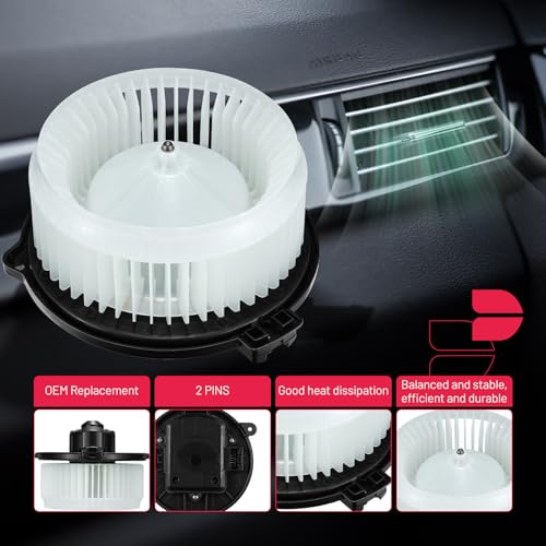 Image of BDFHYK AC Heater Blower Motor Fan 700005 Compatible with Honda Civic 2001 2002 2003 2004 2005, for CR-V 2002 2003 2004 2005 2006, for Element 2003-2011, HVAC Blower Motor Assembly, PM9177 75736
