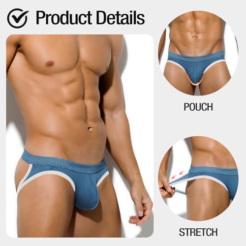 Men's Jockstraps Underwear Athletic Supporter Breathable Jock Strap Workout Sexy Thong G-String2