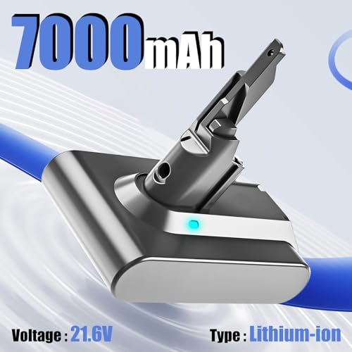 Image of 7000mAh 21.6 Volt Lithium Replacement for 21.6V V7 Battery 7.0Ah(Silver)