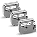 Produktbild 3x XemaX Kompatibel Brother M-K221S 9mm 3/8 White Ersatz für MK-221 M-K221S MK221 MK221S Brother PT-65 Schriftband 9mm für Brother P-Touch PT-65 PT-60 PT-90 PT-55 PT-M95 PT-85 PT-80, Schwarz auf Weiß
