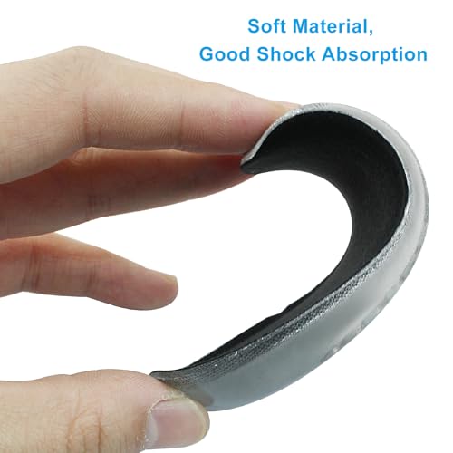 Hitefu Elevadores de Talón de Silicona 1/2 Pulgada Negro 1 Par miniatura 4