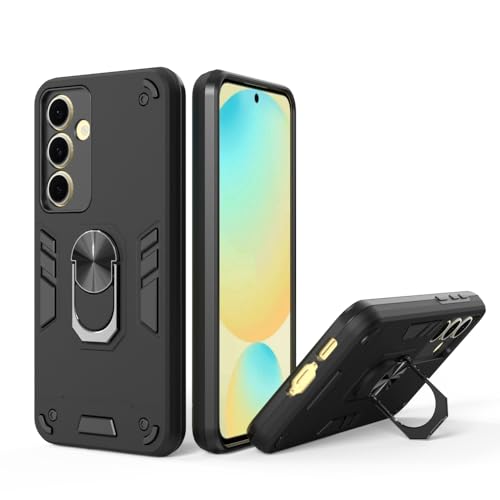 Image of NDCOM for Samsung S24 FE Back Cover | Premium S24 FE Back Case for Ultimate Protection | Sleek and Stylish S24FE Back Cover | Ring Holder Case