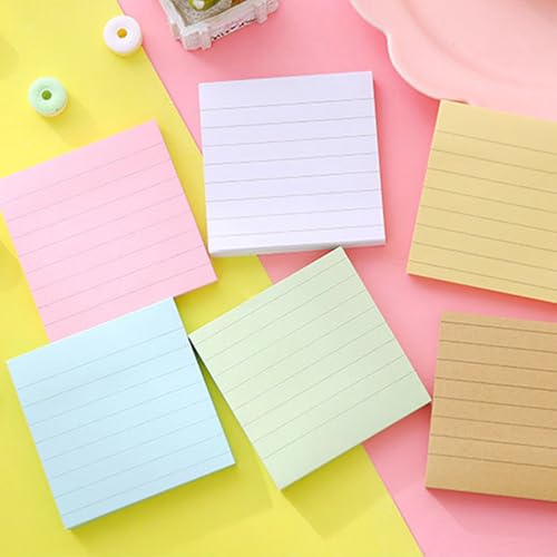 Blocs adhésifs lignés à forte adhérence pack de 24 pour bureau