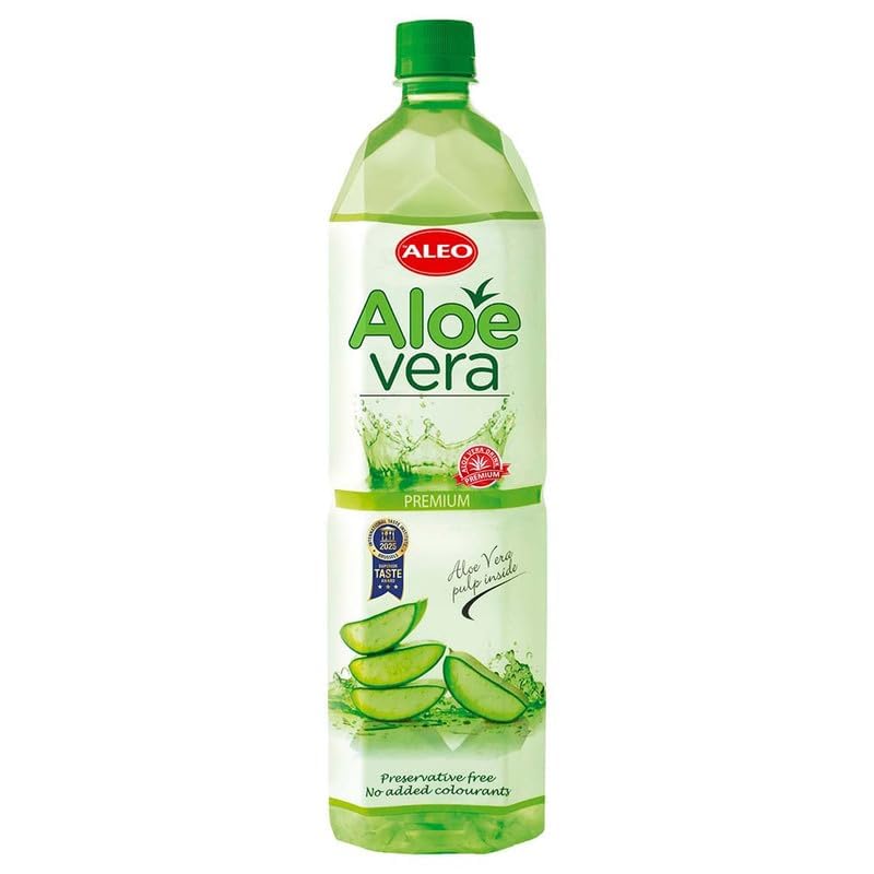 ALEO 1.5L Premium Aloe Vera Drink   Natural, No Preservatives, No Artificial Colors Superior Taste Award 2025