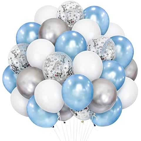 Blue Balloons Set for Winter Celebrations Cover
