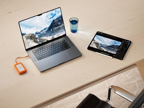 Image of LaCie Rugged SSD4 1TB, 40Gbps USB-C, Orange, Data Rescue Service (STND1000400)