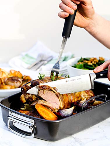 MasterClass Deep Roasting Tin with Rack, Roasting Dish for Oven and Hob, Heavy Duty, Rust Resistant with PTFE, PFOA and BPA Free Non Stick, Dishwasher Safe, 2-Year Guarantee, 4x28cm - Image 5