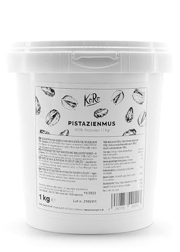 KoRo - Pistazienmus 1 kg - 100% geschälte und geröstete Pistazien - Alternative zu herkömmlichen Aufstrichen - Vegan