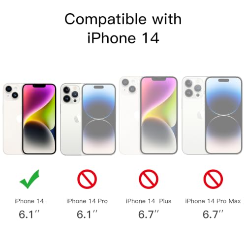 Image of JETech Screen Protector for iPhone 14, 3-Pack | HD Clear, Face ID Compatible, Anti-Scratch Glass