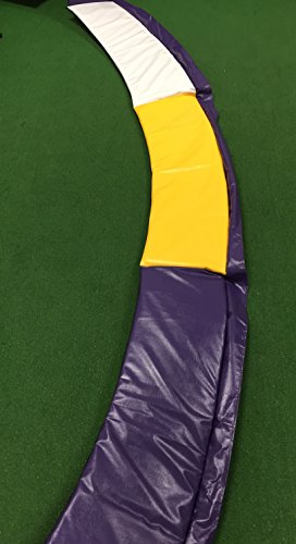 Family Store Network 15' Trampoline pad -Deluxe- Purple,Yellow, and White 12
