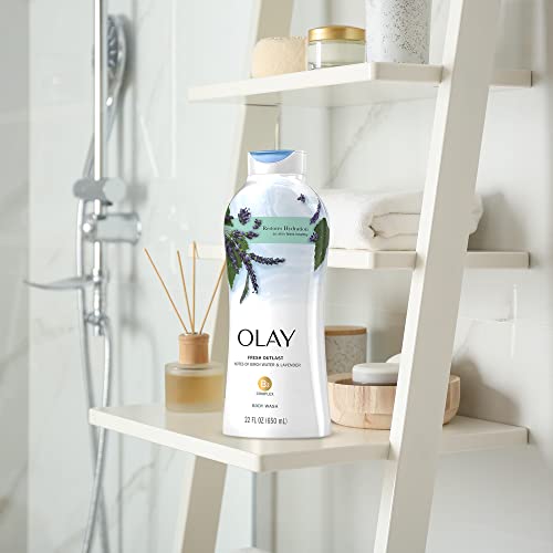 Olay Fresh Outlast Purifying Birch & Lavender Body Wash 22 Fl Oz (Pack of 4) - Image 2