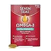 Seven Seas Omega-3 Fish Oil Extra Strength, One-A-Day, Vitamin D, 1250 mg Fish Oil, 750 Mg Omega-3 + 250 mg, 30 High…