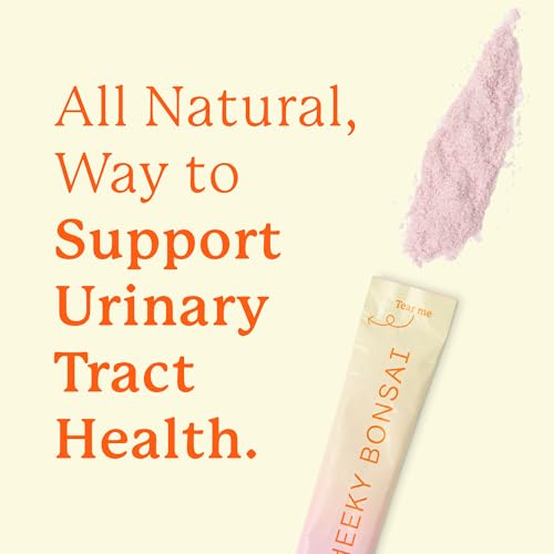 Image of Cheeky Bonsai Bye Bye UTI Drink Mix, D-Mannose & Cranberry, 10 Packets | Urinary Health Support, Electrolyte Hydration, Vitamin C & B6, Strawberry Lemonade Flavor