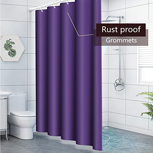 Tobywen Purple Shower Curtain Liner, Peva Shower Curtain With Rustproof Metal Grommet And 3 Magnetic Weights Odor Free Shower Liner 72 X 72 Inch (Purple) #TOP6