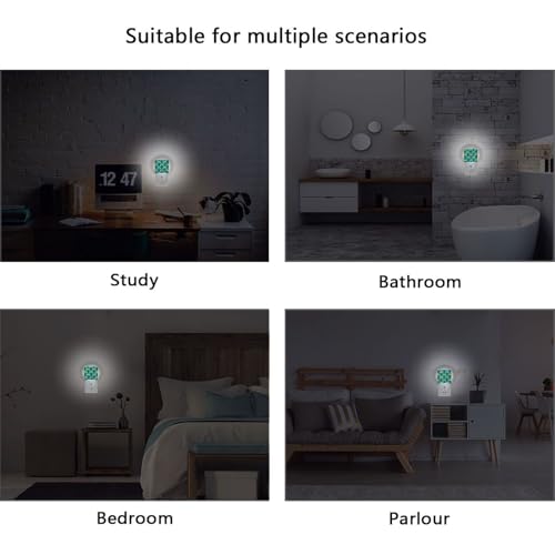 Lámpara de noche con sensor LED, color azul aqua y amarillo miniatura 5