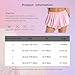 Lorilida Women's Y2k Bubble Shorts Elastic Low Waist Ruffle Shorts Summer Fashion Wide Leg Bloomers Champagne Medium