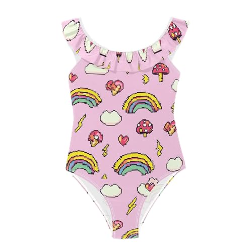 Trajes de baño para niñas con volantes suaves ligeros y cómodos para piscina