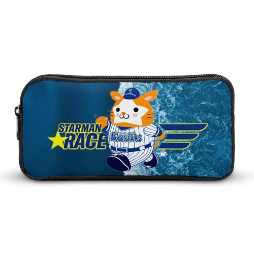 横浜DeNAベイスターズ文具ケース ペンケース 収納グッズ 筆箱 ペンバッグ 筆入れ 多機能 学用品収納 大容量軽量 伸縮性が良く、繰り返し使用可能 傷防止 防汚 掃除が簡単 いろいろな文房具を収納 オフィス小物 コスメバッグとして 男女兼用 携帯便利