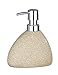 Produktbild WENKO Seifenspender Pion Beige Keramik - Flüssigseifen-Spender, Spülmittel-Spender Fassungsvermögen: 0.36 l, Keramik, 11.5 x 14.5 x 9 cm, Beige