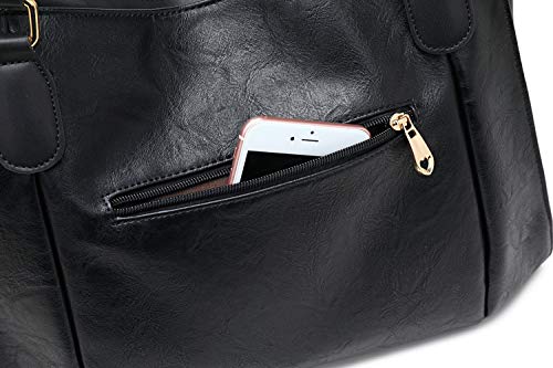Image of Women Tote Bag Handbags PU Leather Fashion Hobo Shoulder Bags with Adjustable Shoulder Strap