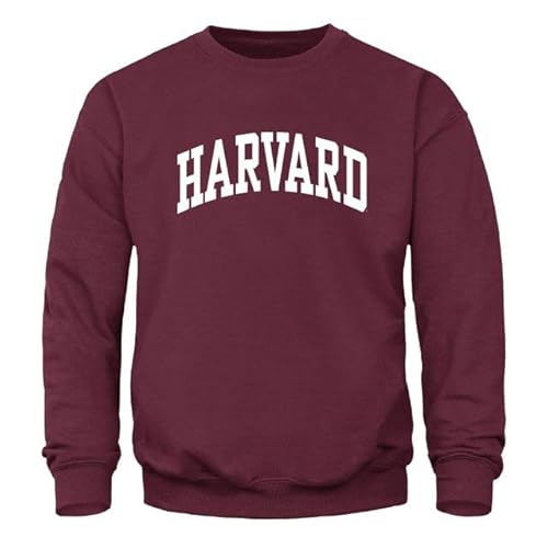 Ivysport Harvard University Crewneck Sweatshirt, Essential, Crimson, Small
