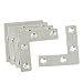 URBEST 5 Pcs Angle Plate Corner Brace Flat L Shape Repair Bracket 50mm x 50mm