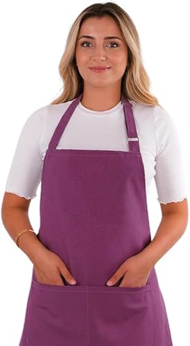 Miniatura 8 de Juego de delantales de 3 piezas delantal de cocina ajustable, guantes de horno resistentes al calor, soporte para ollas I 482 F I Delantales de