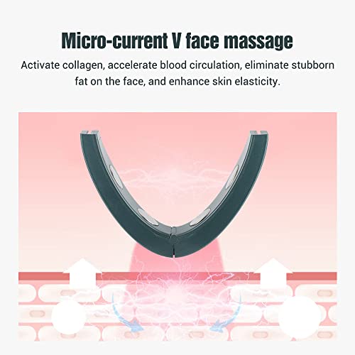 Masseur amincissant pour le visage, lifting et raffermissement du visage en V, 6 modes, compression chaude à 9 vitesses, appareil amincissant sans fil, 4 grandes têtes de massage – vue 5