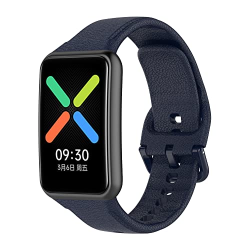 BoLuo Silicone Sport Watch Band, Compatible for Oppo Watch Free Blue (46mm Standard/NFC), Replacement Wrist Strap - Image 2