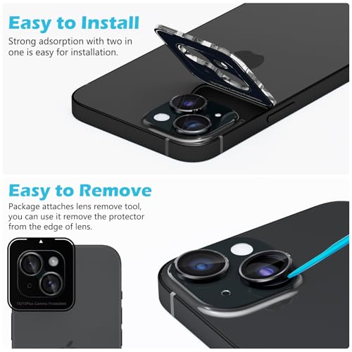 imluckies Camera Lens Protector for iPhone 15 / iPhone 15 Plus - Image 2