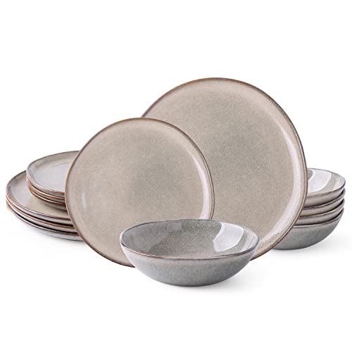 AmorArc Handmade Reactive Glaze Ceramic Dinnerware Set #TOP15