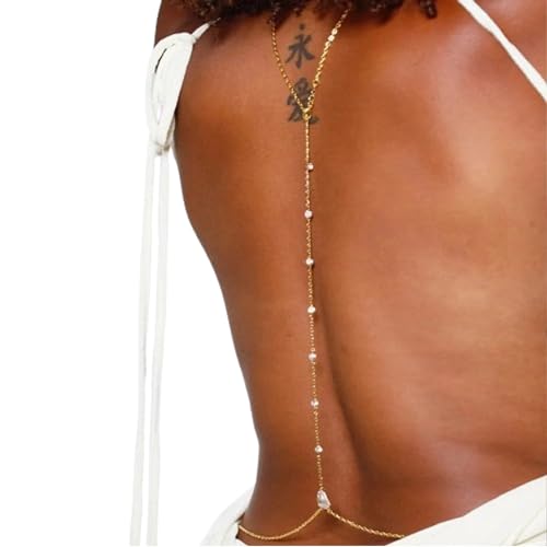 Sexy Rhinestone Back Chain Necklace for Backless Dress Bridal Wedding Rhinestone Backdrop Chain Jewelry Crystal Simple Waist Chain Jewelry for Women2