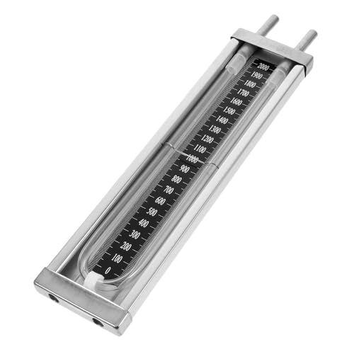 SOLUSTRE U Tube Pressure Gauge for Natural Gas Pipeline Monitoring Accurate Air Gauge Instrument for Home Commercial Use Differential Pressure for HVAC Applications