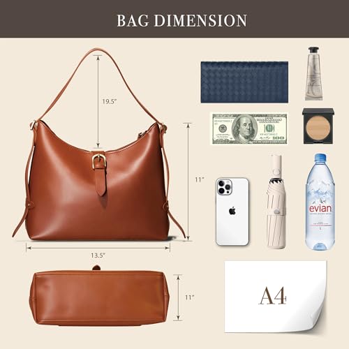 Bolso Hobo de cuero vegano vintage para mujer miniatura 6