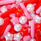 Heopeis Ball Pit Balls for Toddler, 150 200 500 1000 Baby Plastic Balls with Different Shapes Non-BPA Non-Phthalate Non-Toxic for Playhouse, Baby Pool, Playball Fun Centers, for Babies, Kids, Toddlers