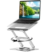 Dyazo 360° Rotating Laptop Stand Holder | Height Adjustable & Foldable Riser for 10-15.6 Inch Lap...