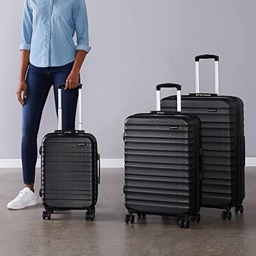 Amazon Basics Carry Case, Suitcase, Hard Type, With Double Casters