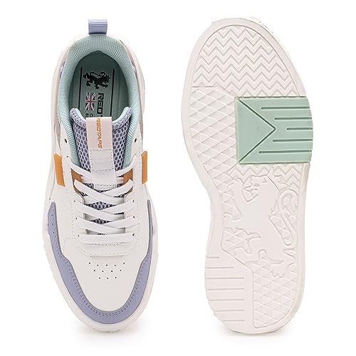 Image of Red Tape Women's Sneakers Multi Pu Round Toe Lace-Up Lightweight Comfort