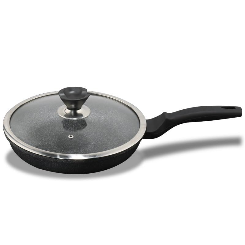 FENOKD Common Induction Cooker for Thick and Non Stick Steak Pot with Wheat Rice Stone Flat Bottomed Pot (D 28cm)