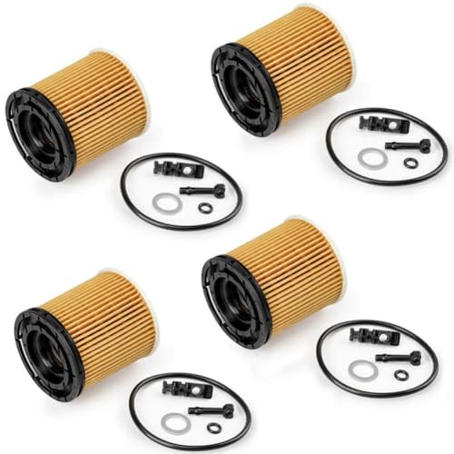 4 filtros de aceite con sellos 26350-2M000 263502M000 26350 2M000 compatibles con motor K3 Rio 1.5L 1.6L