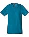 Cherokee Workwear Scrubs Tall Unisex V-neck Top, Caribbean Blue, 3X-Large/Tall