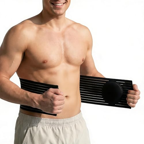 Faja para Hernia Umbilical para Mujer y Hombre, Ajustable, Negra, Talla L miniatura 1