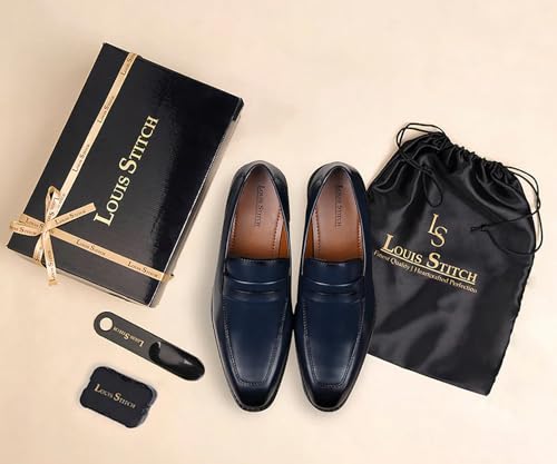 Image of LOUIS STITCH Formal Shoe for Men Shoes |Breathable Lining, Moccasins Style | Comfortable for Business, Casual, Parties (SX MC)