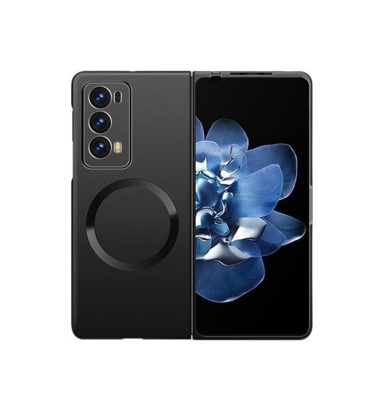 Compatible with Honor Magic V2 Case Cover,Compatible with Honor Magic V2 VER-AN10 Ultra-Thin Hard PC Shockproof Protective case with Built-in Magnetic Suction Black