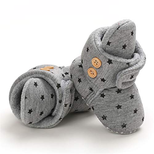 EDOTON Baby Booties voor jongens meisjes met zachte katoenen voering antislip grijper pasgeboren baby Slipper sokken… - Image 4