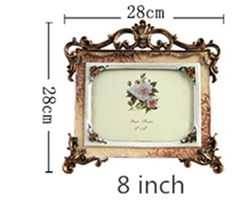 5/6/7/8/10 Zoll Fotomalerie für Foto- und Bastelarbeiten, Kunstharz, für Tablets, Ornamente, Retro, Workmanship, Bilder Horizontal 8 Zoll.