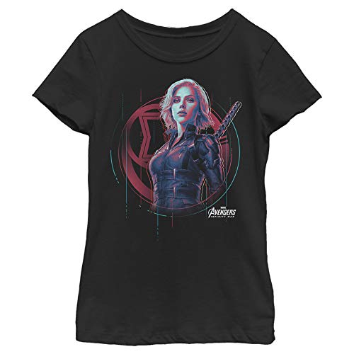 Marvel Girl's Black Widow Tech T-Shirt